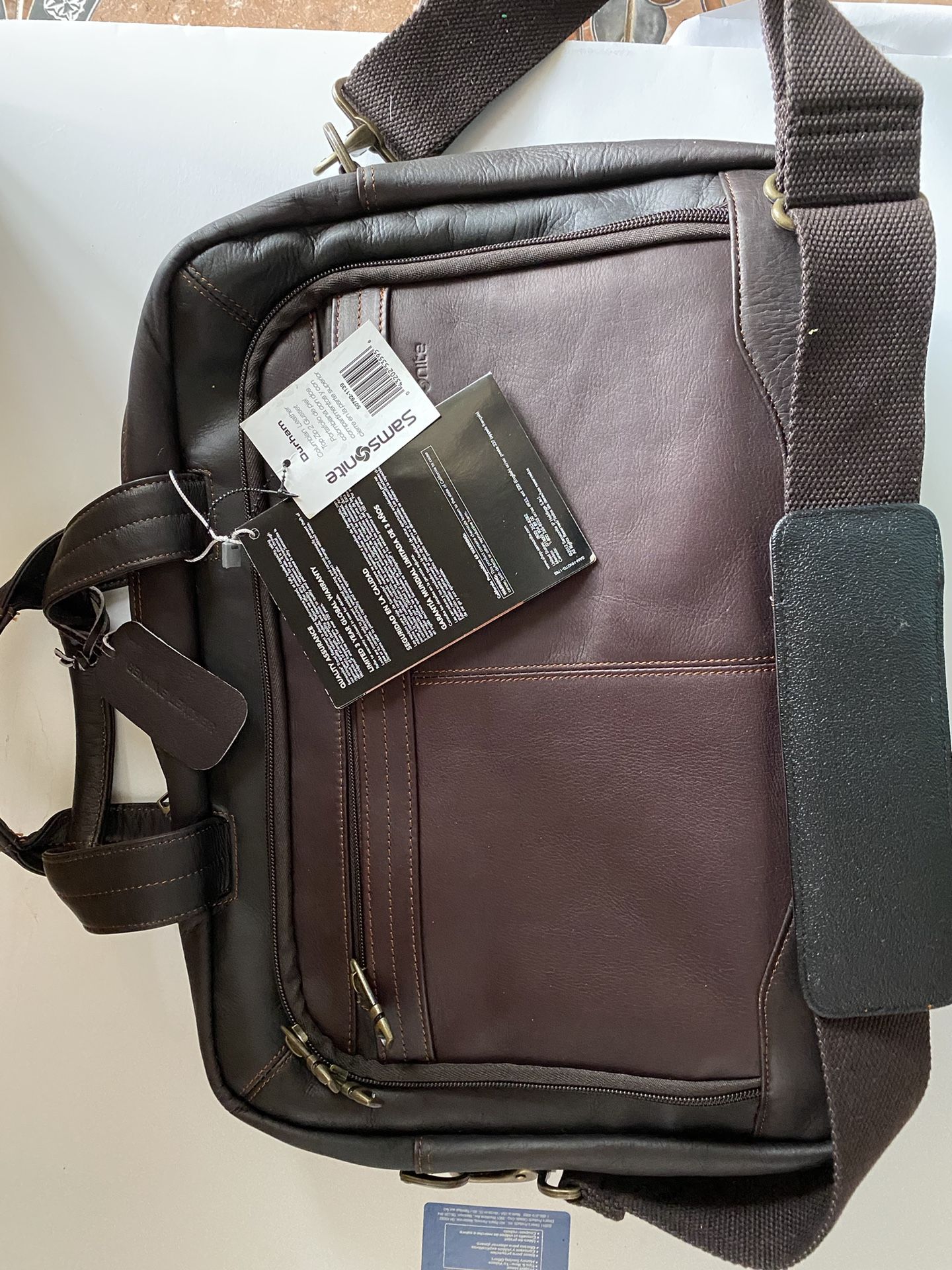 Samsonite Durham Leather Laptop Briefcase/Crossbody Bag - photo 2
