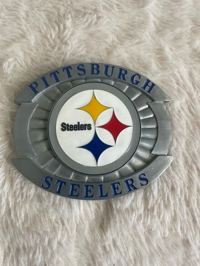 Vintage Steel Brass Pewter Belt Buckle Collection image indicator(2)