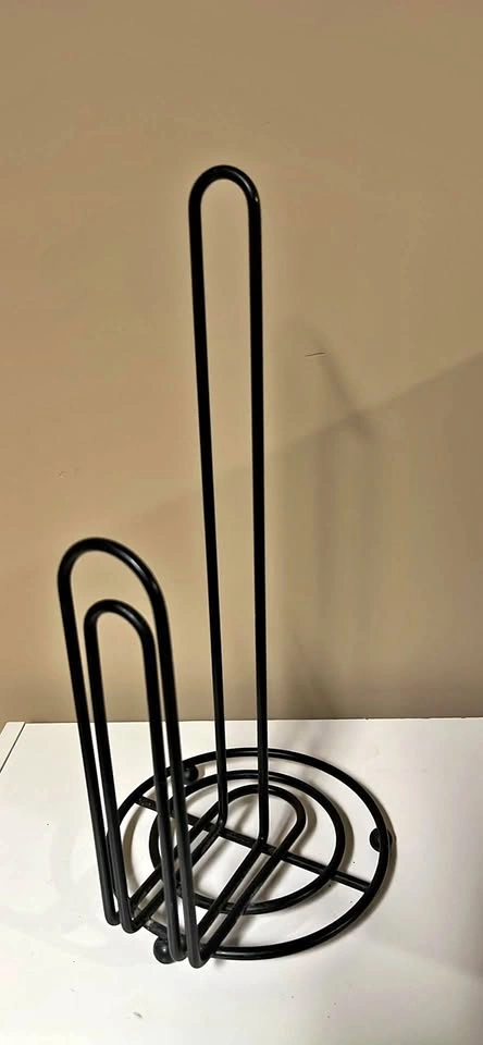 Black Metal Paper Towel Holder