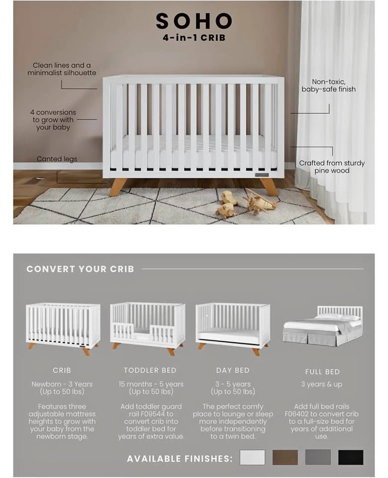 Child Craft Soho 4-in-1 White Crib - Brand New in Box