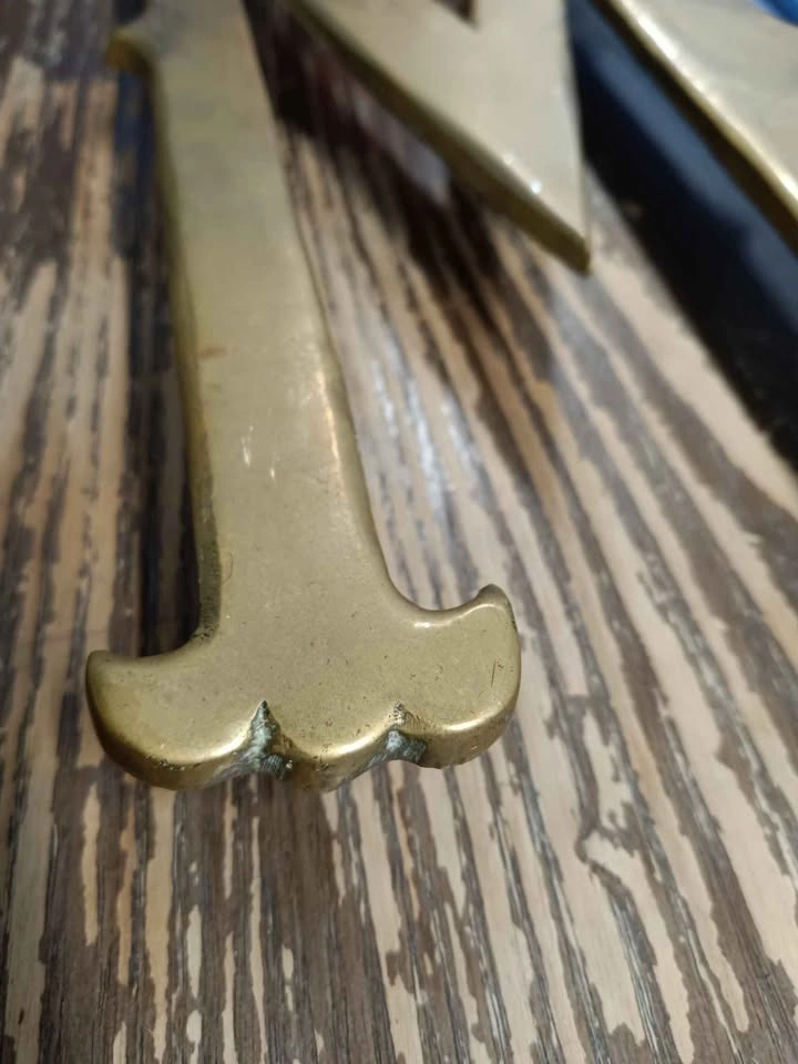 🌱Big Brass Letter M - 12.5in Tall - photo 2