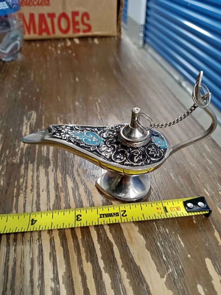 🌱Chrome Genie Lamp
