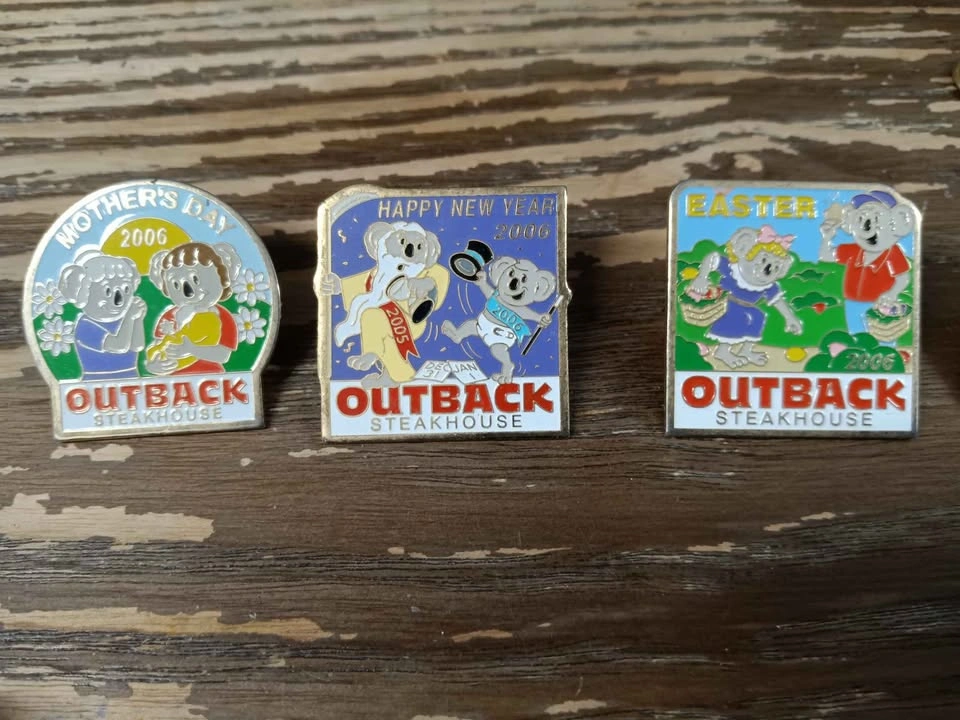 🌱Outback Steakhouse NY Giants Home Depot Enamel Pins Set - photo 2