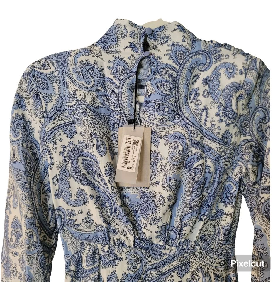 BSL Paisley Print Long Sleeve Midi Dress Size XS $100 OBO - photo 2
