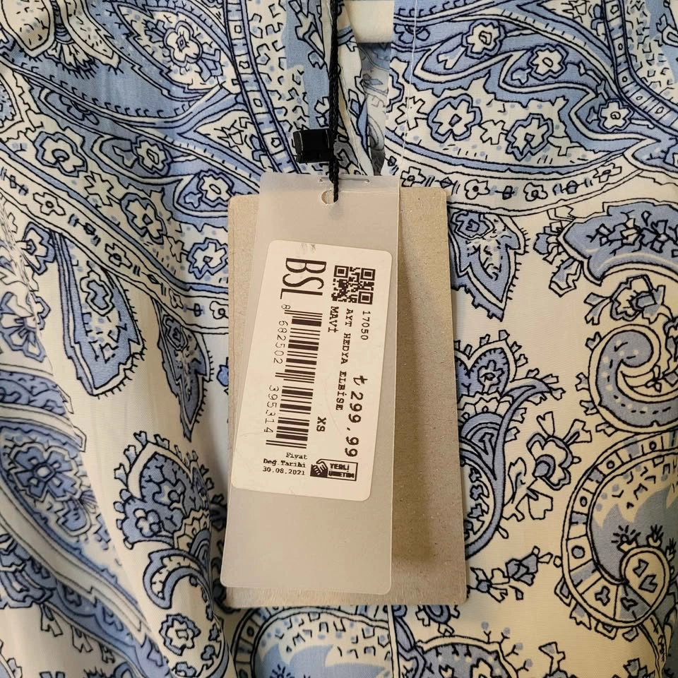 BSL Paisley Print Long Sleeve Midi Dress Size XS $100 OBO - photo 4