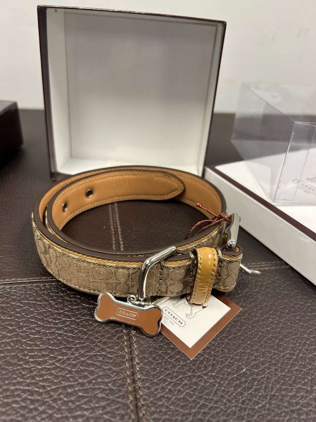 Coach NIB Dog Collar and Leash Set - Rare - photo 3