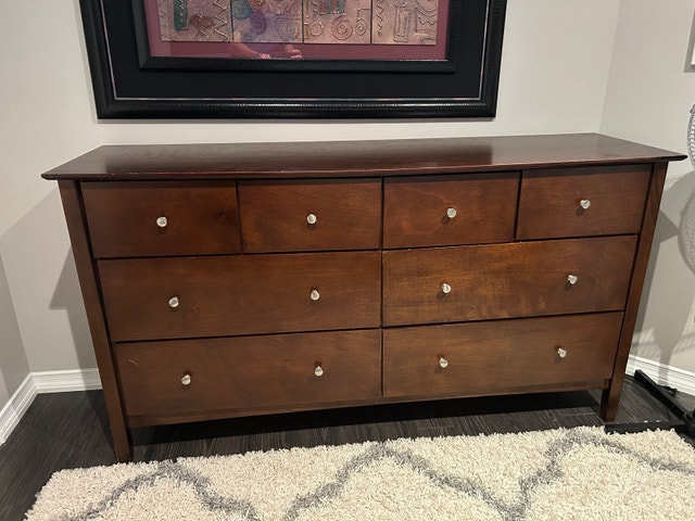 Large high end Dresser in chocolate Brown