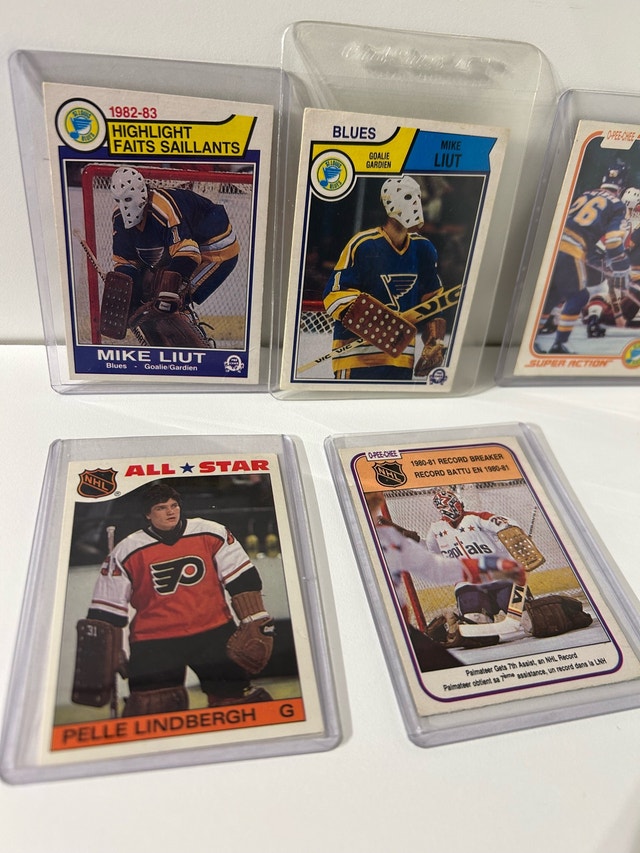 Vintage Hockey Card Lot - 80's Goalies - photo 2