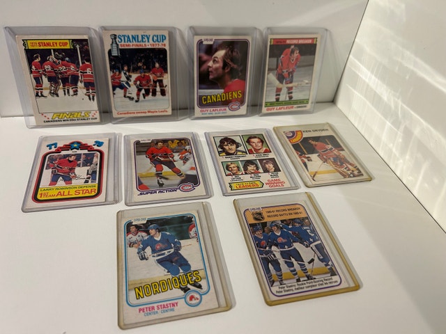 Montreal Canadians/ QC Vintage Hockey Card Lot/ Rookies