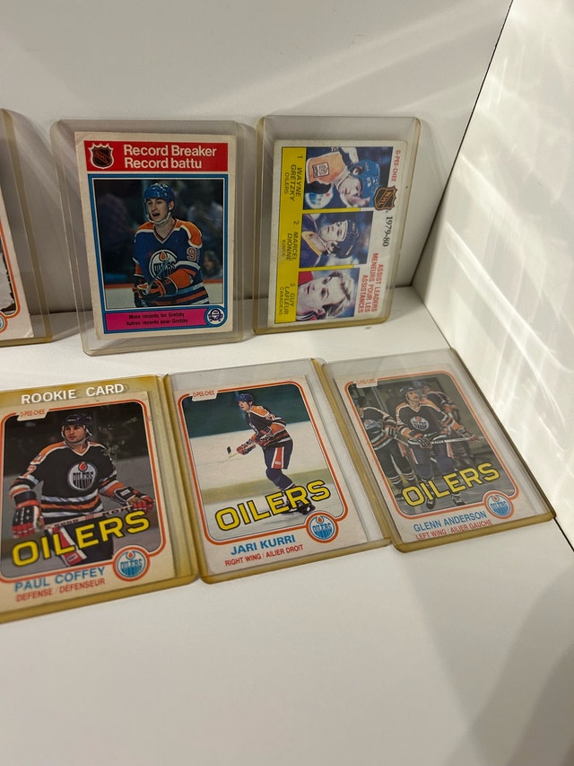 Wayne Gretzky & Edmonton Oilers 80’s Hockey Cards, Coffey - photo 3