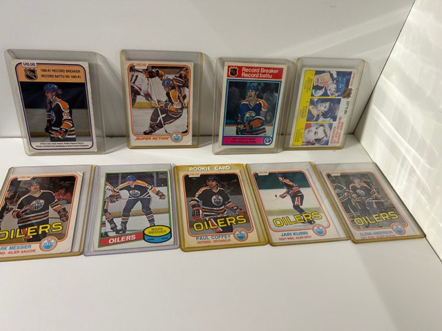 Wayne Gretzky & Edmonton Oilers 80’s Hockey Cards, Coffey - photo 4