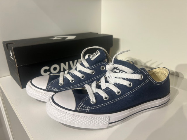 Converse Low Cut Navy/ Youth SZ 3/ New in box