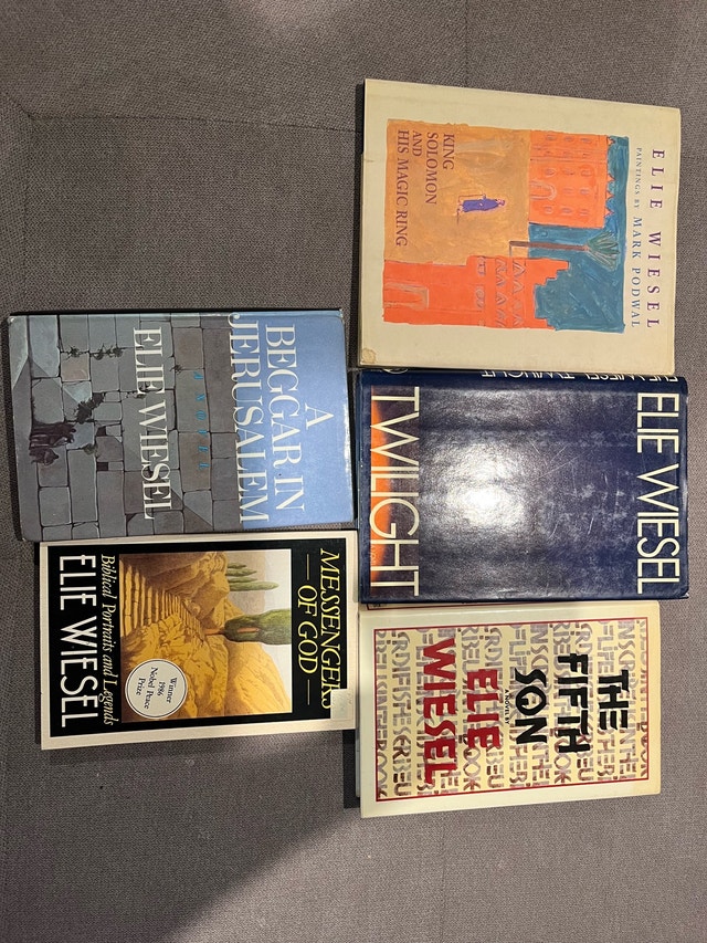 Elie Wiesel Book Lot