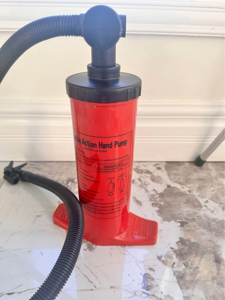 Double action hand pump