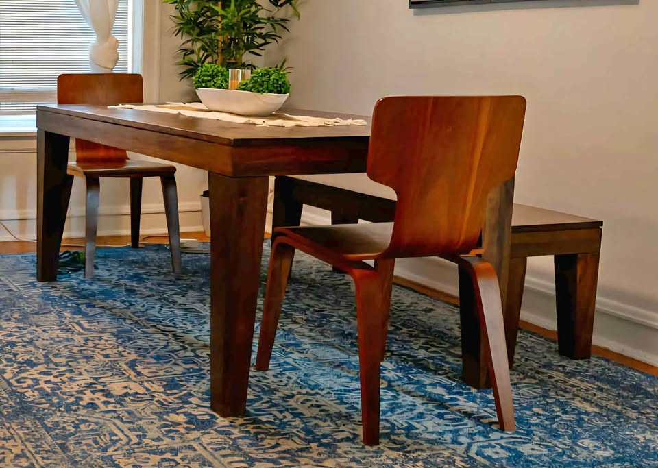 Dining Table, Bench, 2 Chairs - West Elm