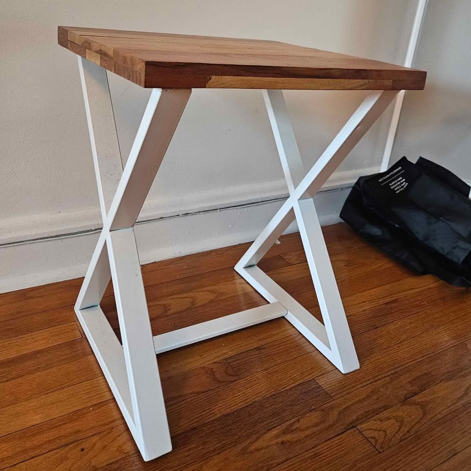 Wood / Metal Side Table - photo 4