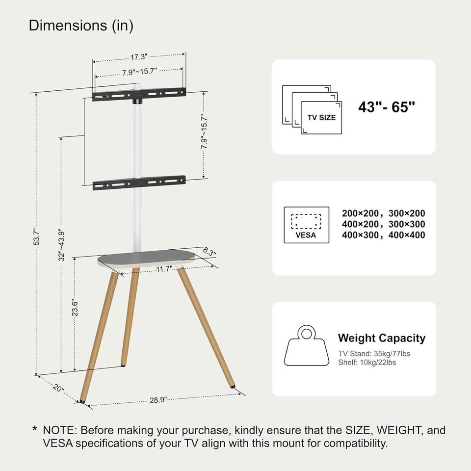 Tripod TV Stand, Easel Stand - photo 4