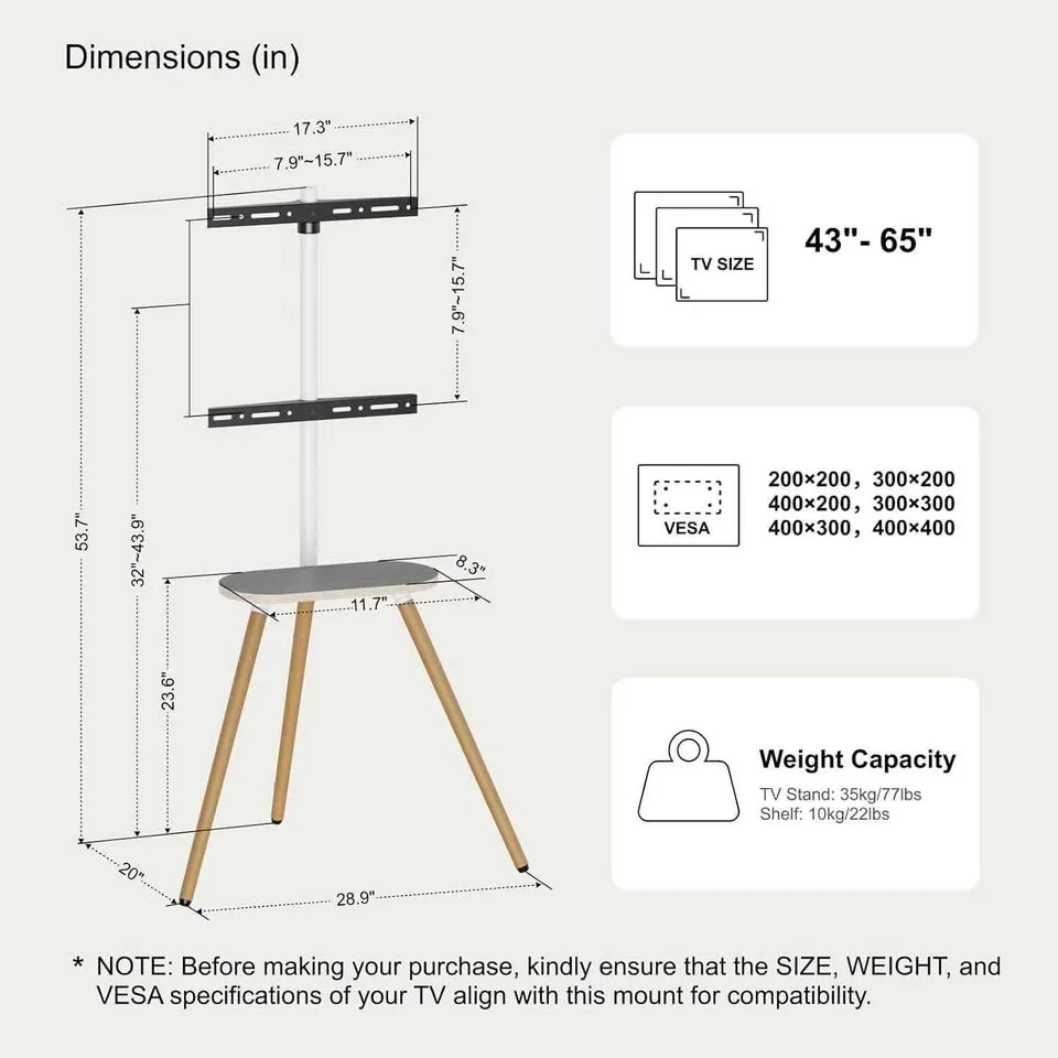 Tripod TV Stand, Easel Stand image indicator(4)