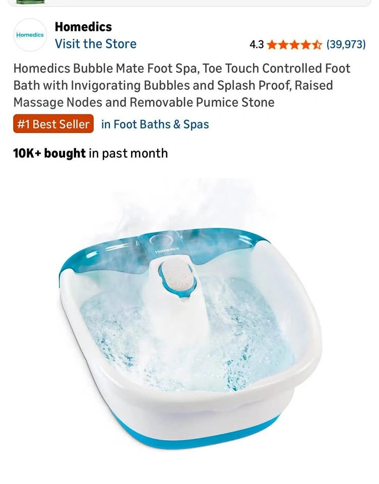 Bubble Mate Foot Spa