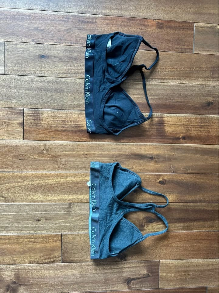 Calvin Klein Bralettes 2 Pack Grey Black - photo 2