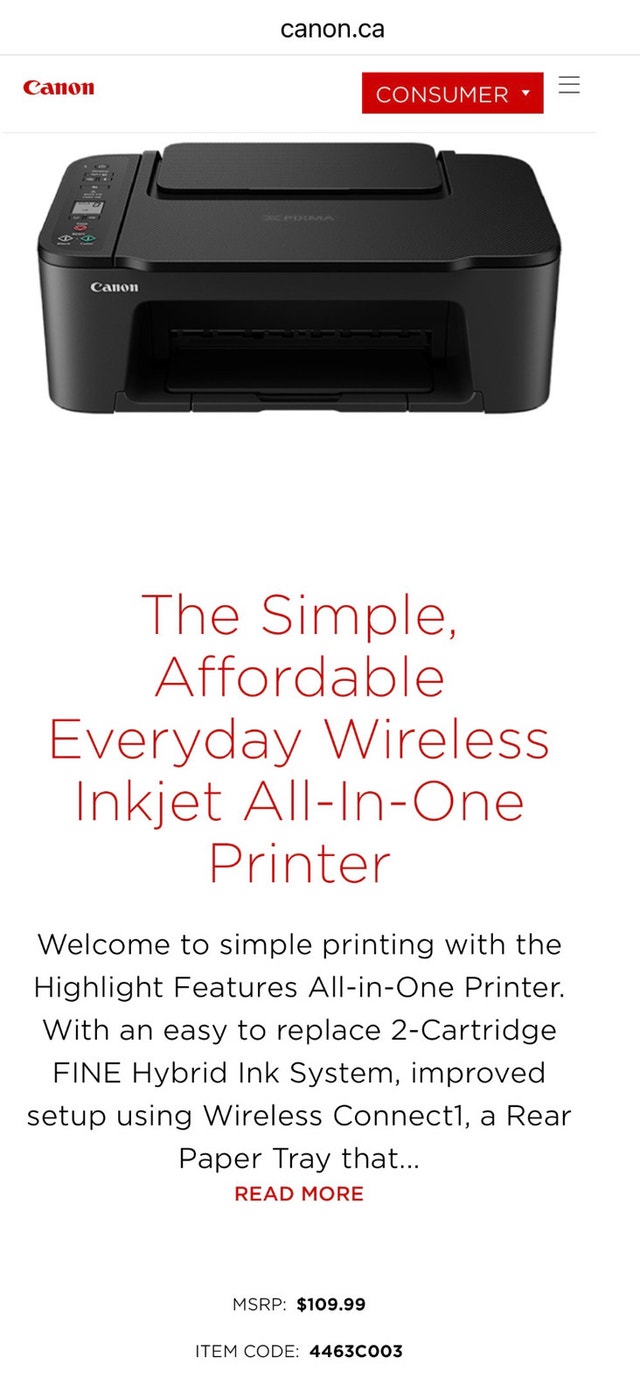 Canon PIXMA Wireless All-in-One Printer - photo 3