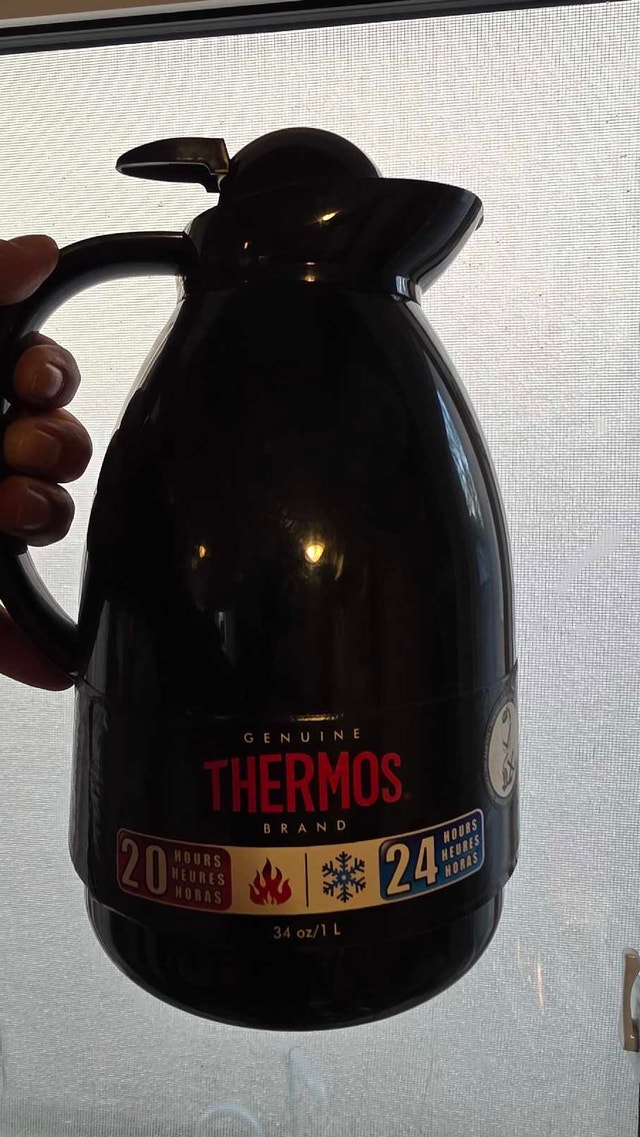 Genuine Thermos Brand Thermal Carafe - 34 oz / 1 L