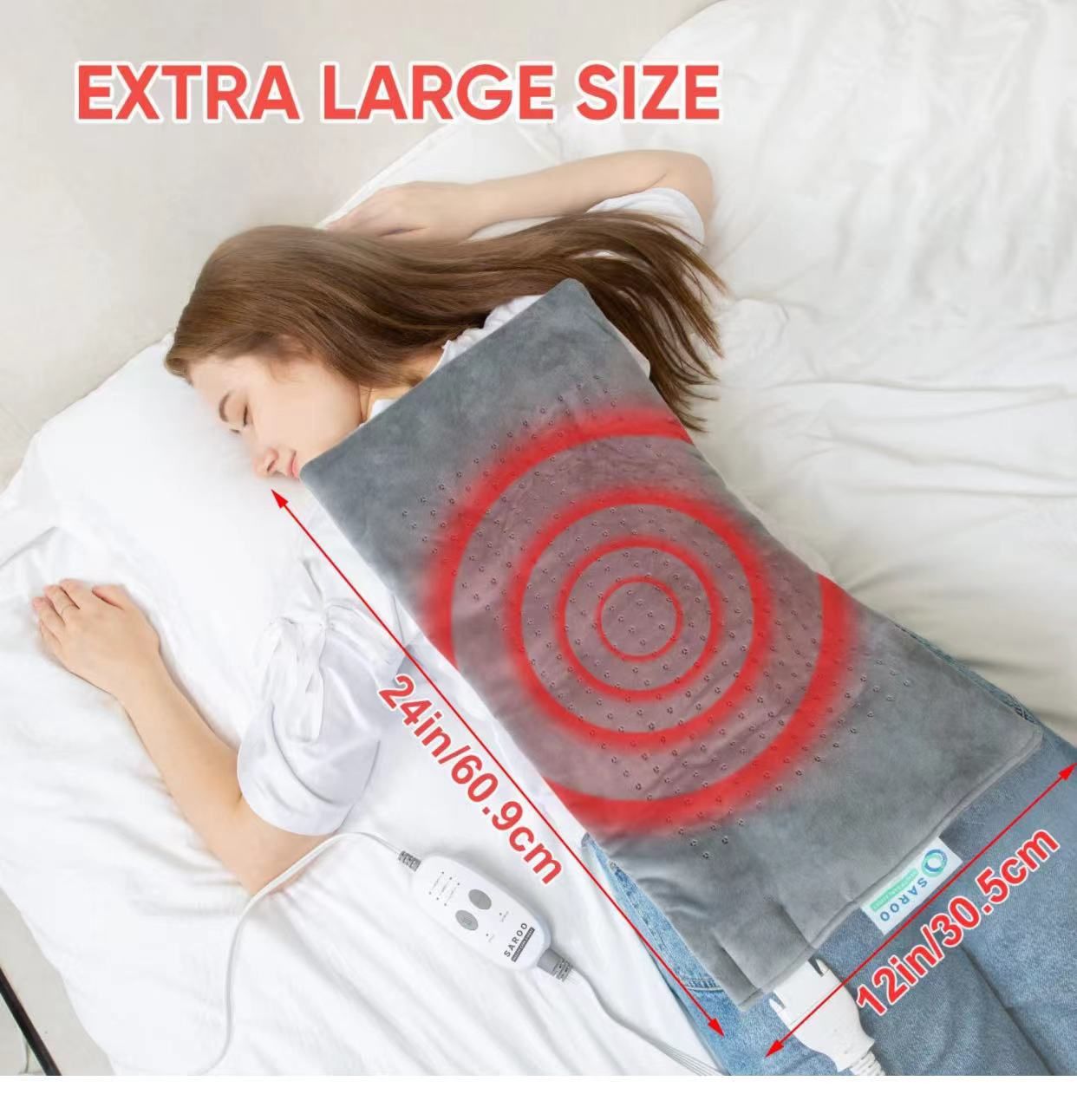 Massaging Weighted Heating Pad - Electric - photo 4
