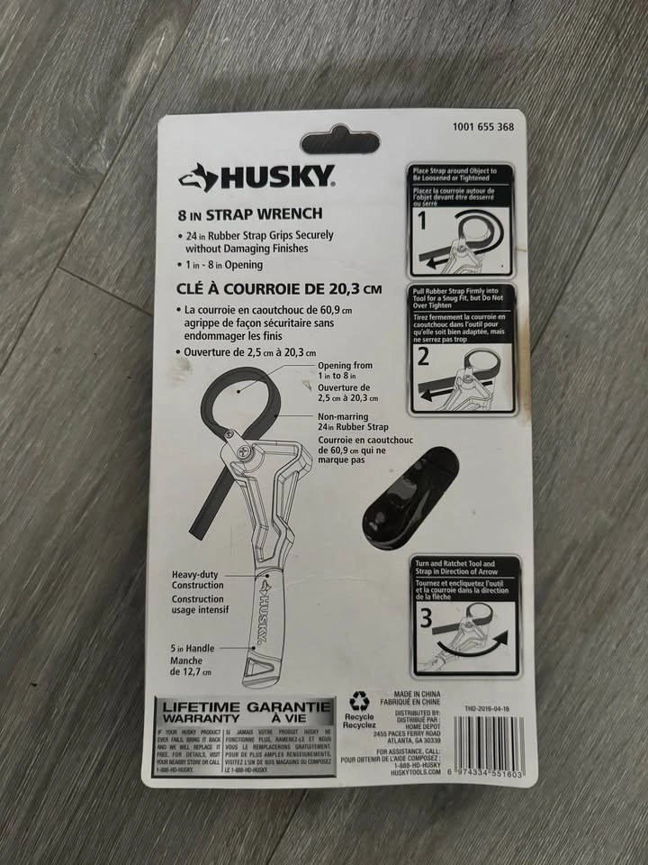 Husky 8 Inch Strap Wrench - photo 4