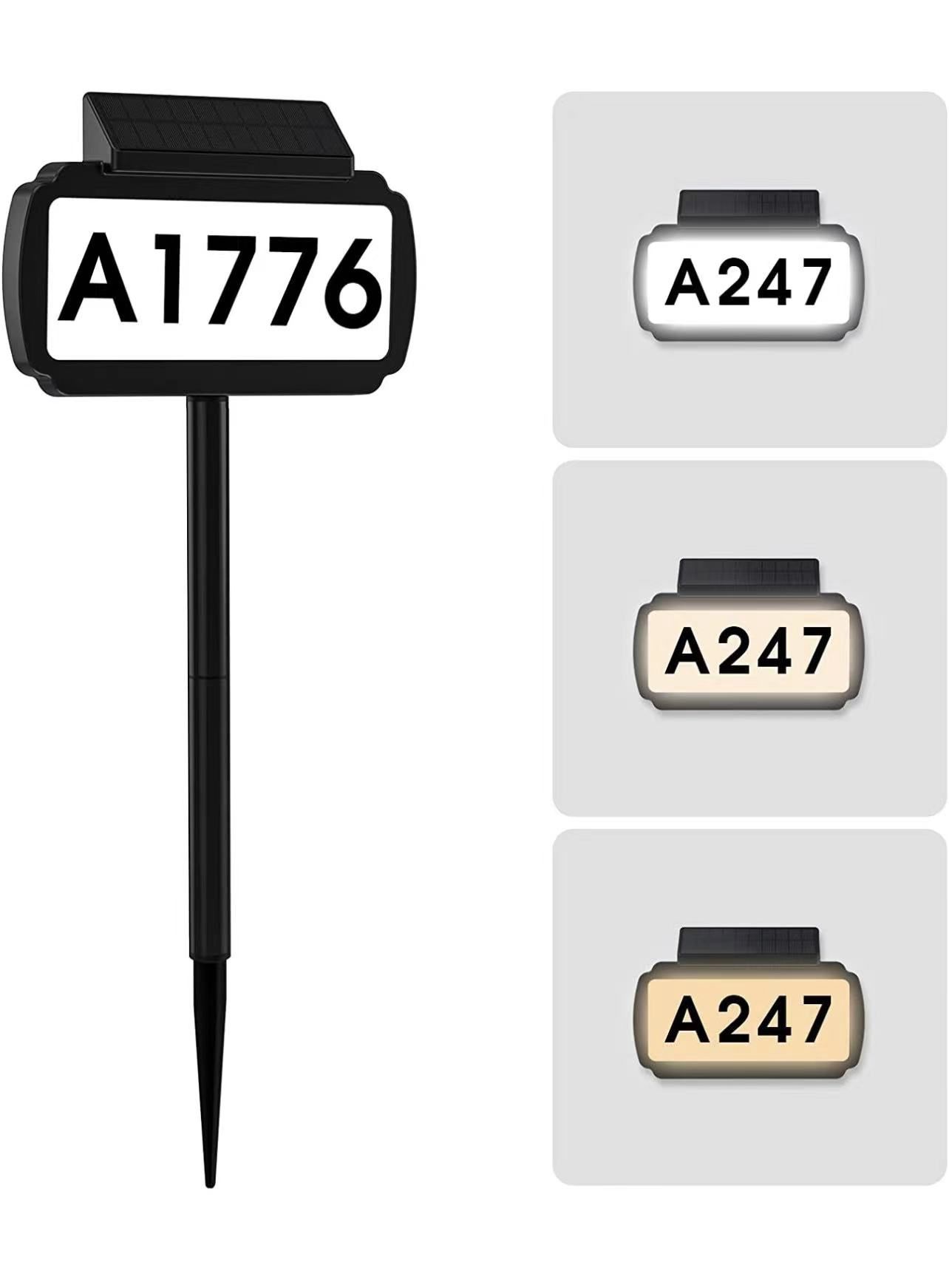 Solar House Numbers