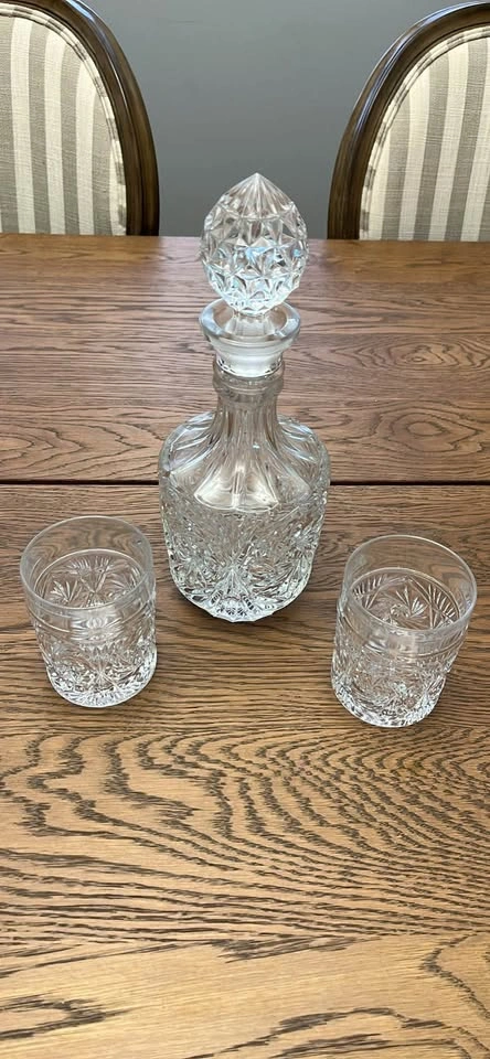 Crystal Decanter Set with 2 Glasses - photo 3