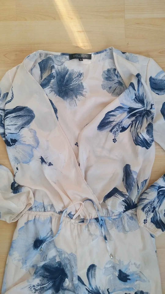 Dynamite Floral Long Sleeve Romper - photo 2