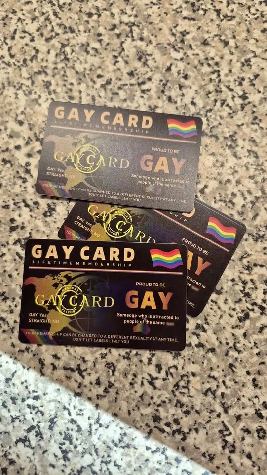 GAY CARD, Pride Lifetime Membership Collectible Card