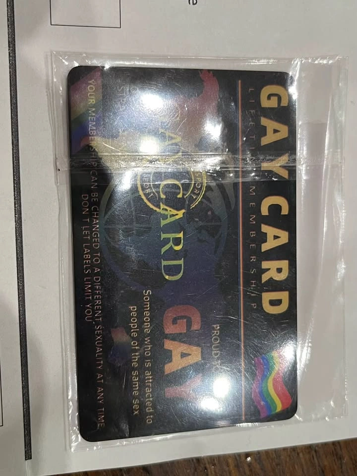 GAY CARD, Pride Lifetime Membership Collectible Card - photo 4