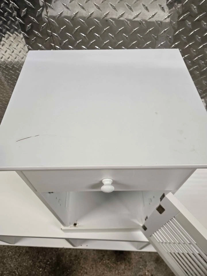 White Nightstand Cabinet - photo 5