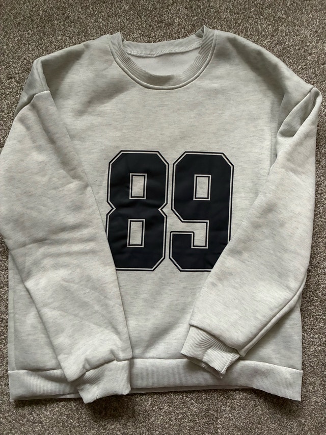 Gender Neutral Light Grey Sweatsuit with 89 - photo 2