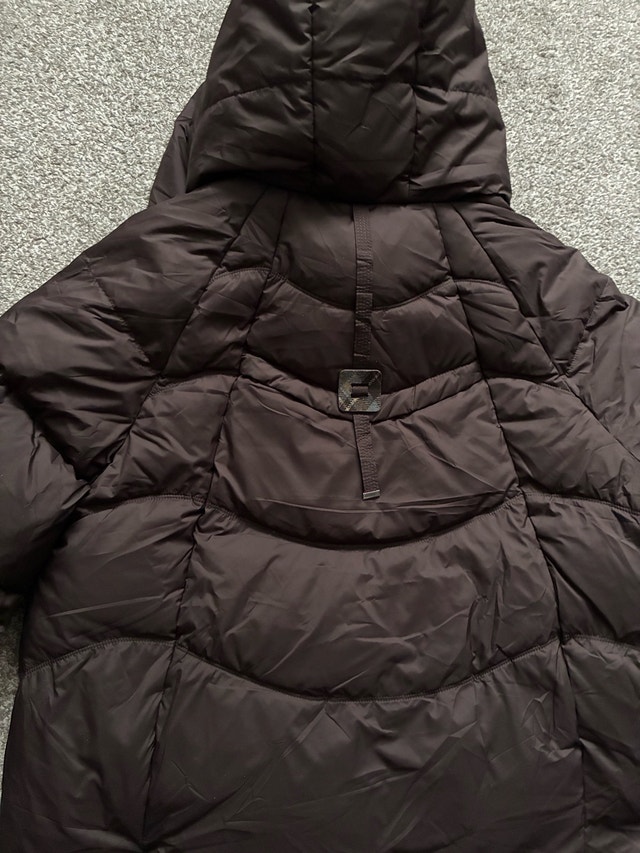 Dark Brown Puffer Jacket with Hood - photo 5