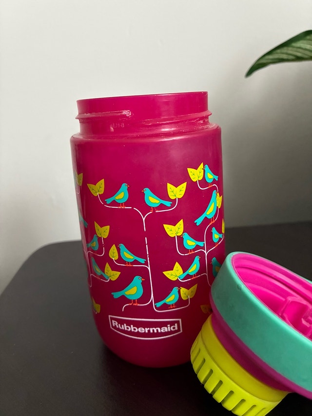 Rubbermaid Colorful Water Bottle with Bird Design - photo 4