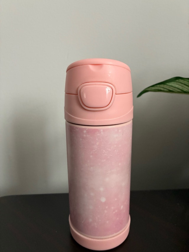 Pink Insulated Tumbler with Straw