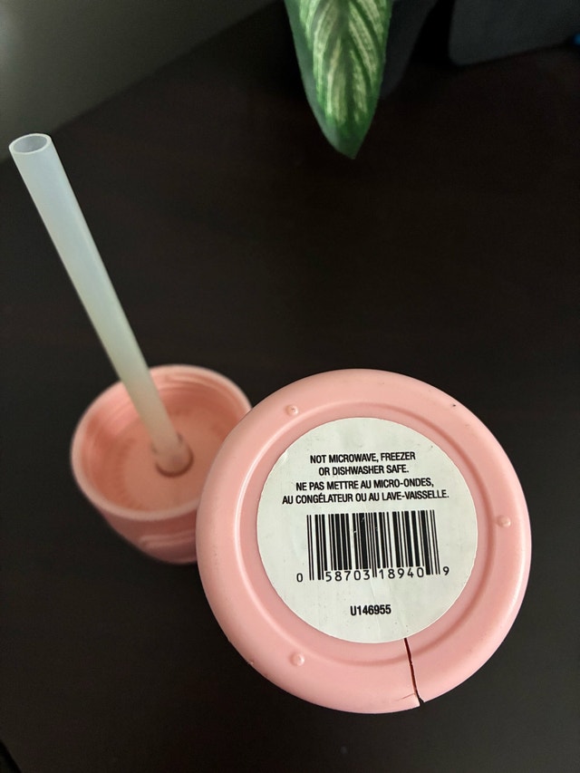 Pink Insulated Tumbler with Straw - photo 3