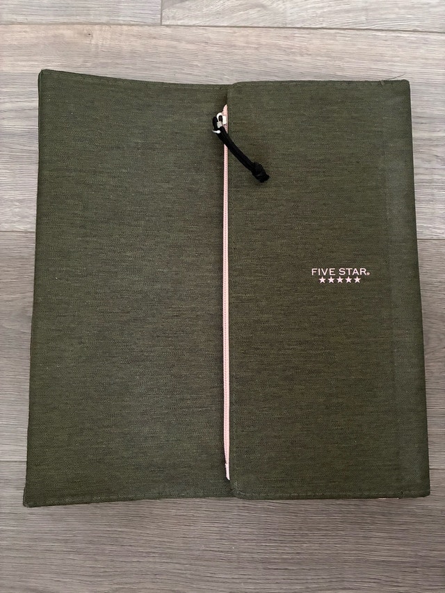 Five star binder - dark green