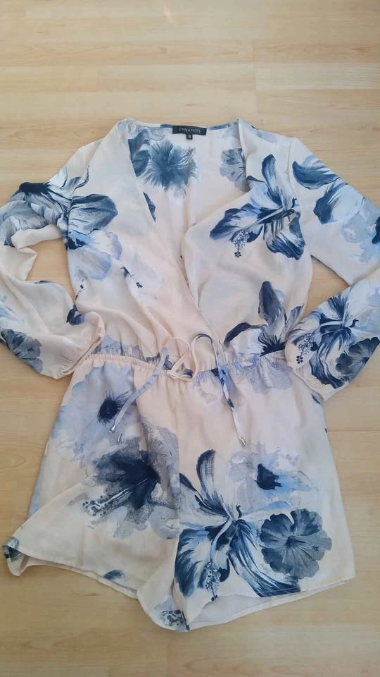 Dynamite Floral Long Sleeve Romper - photo 4