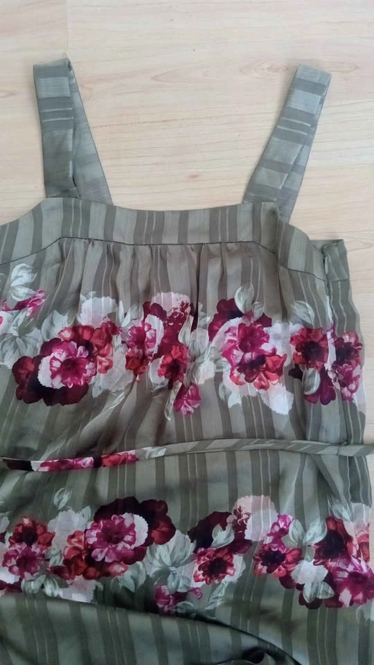 Banana Republic Sage Green Petite 00 Floral Maxi Dress - photo 3