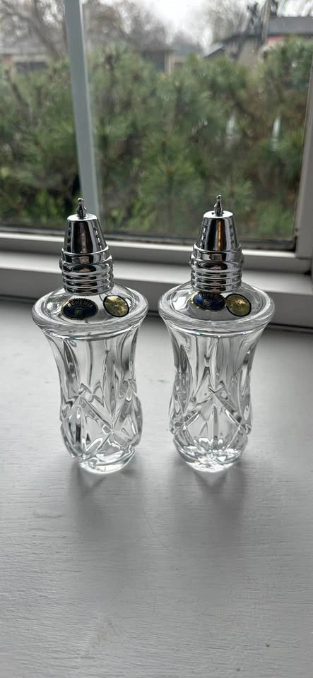 Gorham Crystal Lady Anne Salt & Pepper Shakers