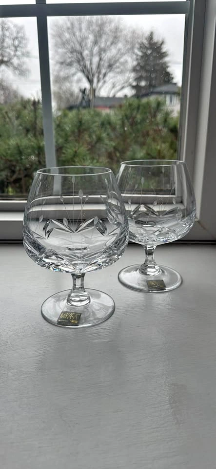 Mikasa Petit Points Crystal Brandy Snifter Set of 2