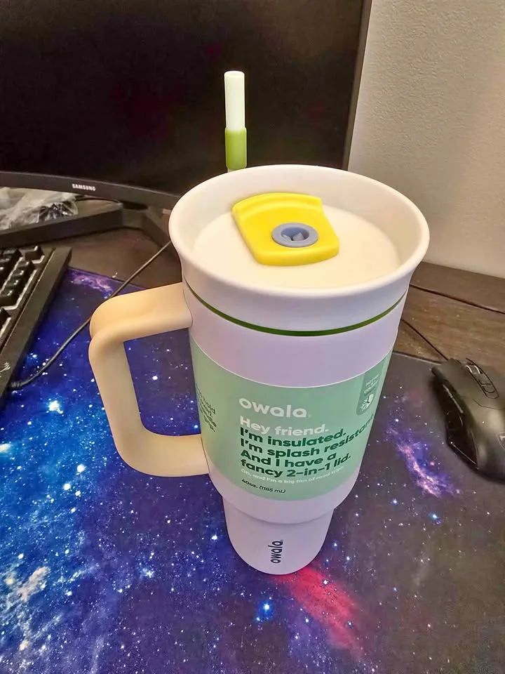 Owala 40 oz tumbler with straw thumbnail