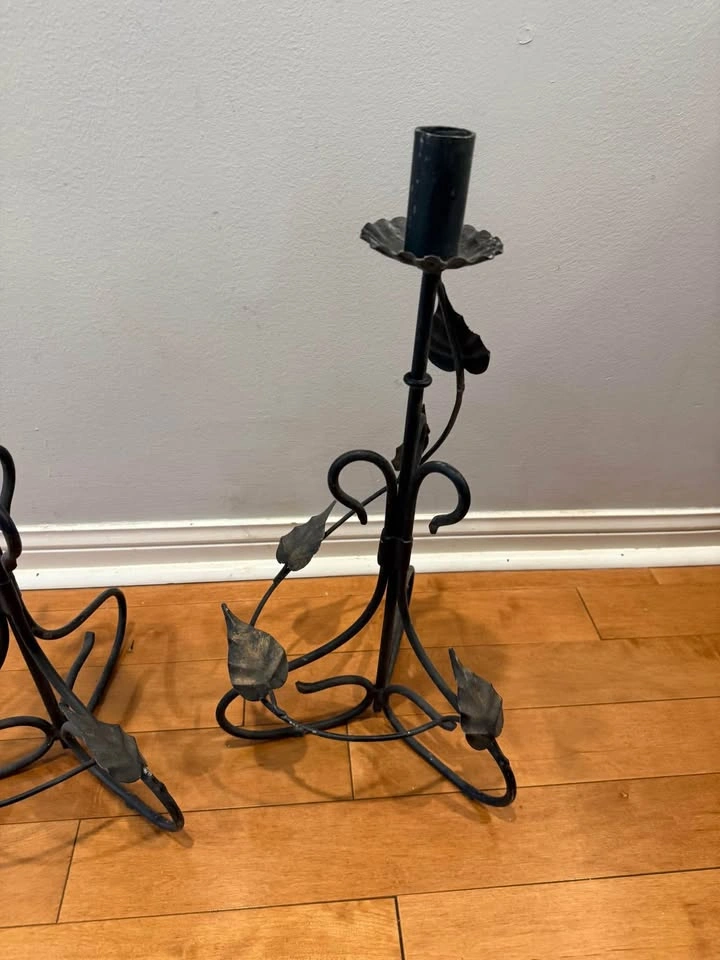 Wrought Iron Candle Holders - Tall - photo 3