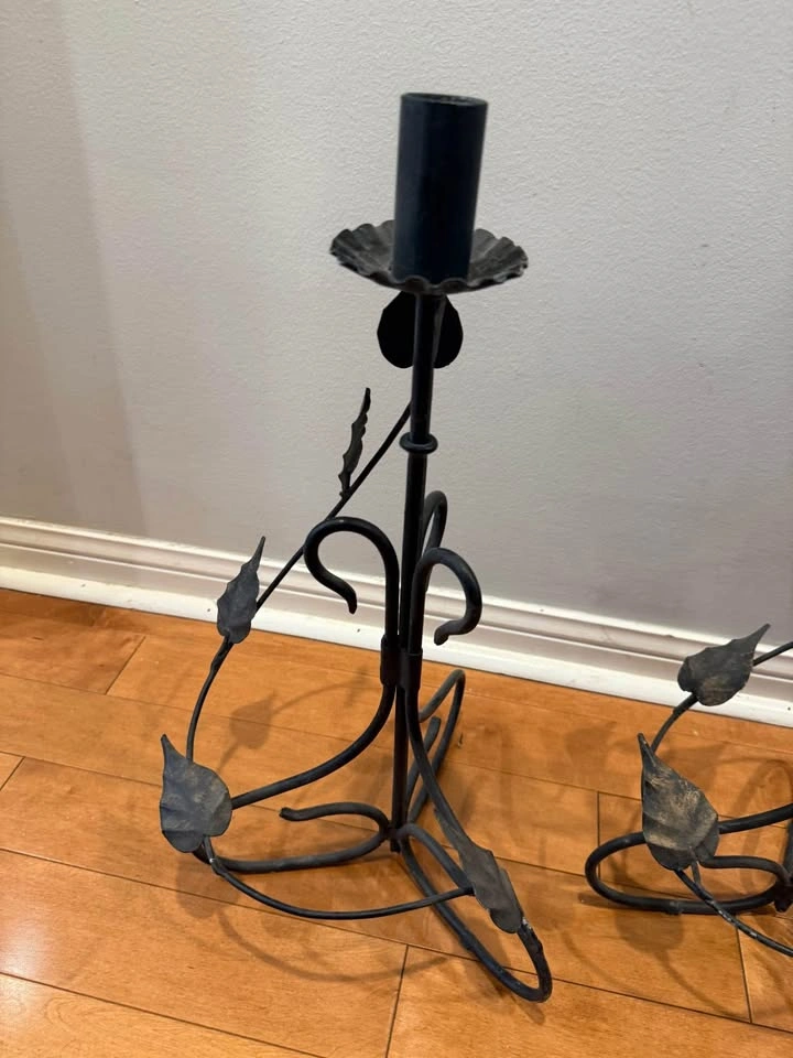 Wrought Iron Candle Holders - Tall - photo 4