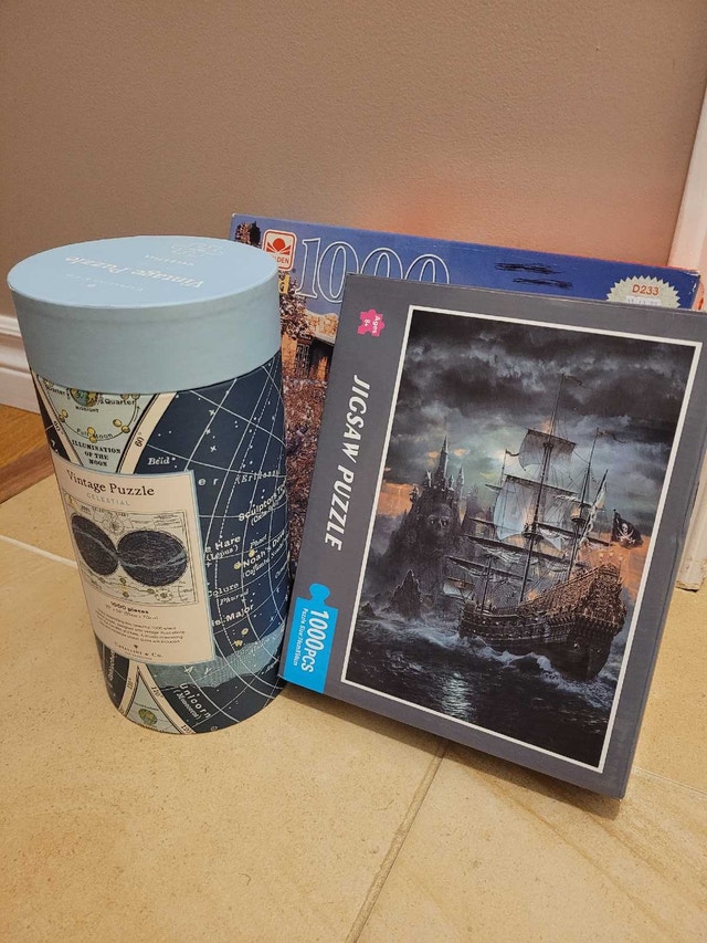 3 1000pc Puzzles - New & Used