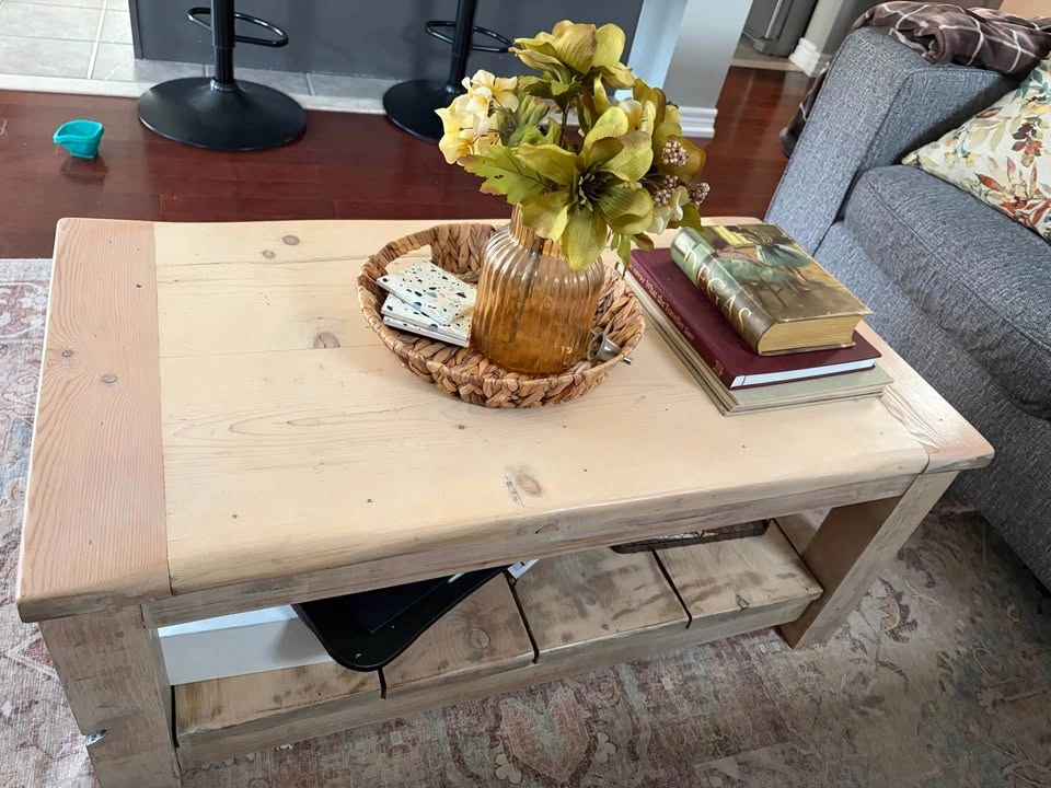 Custom wood coffee table - photo 3