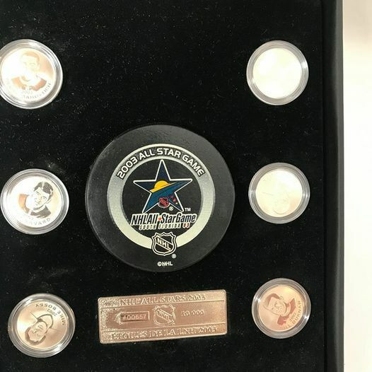 2003 CANADA NHL ALL STAR STAMP AND MEDALLION SET - photo 3